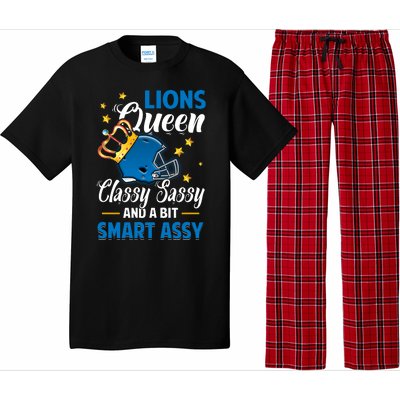 Detroit Football Queen Classy Sassy And A Bit Smart Assy Pajama Set