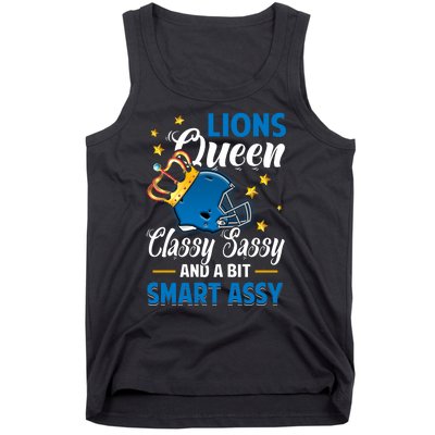 Detroit Football Queen Classy Sassy And A Bit Smart Assy Tank Top