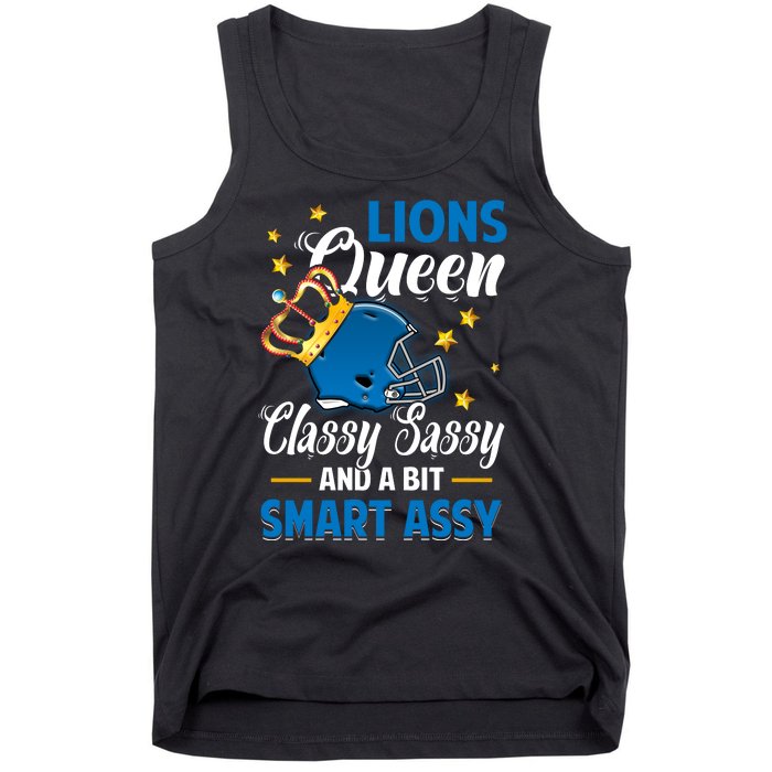 Detroit Football Queen Classy Sassy And A Bit Smart Assy Tank Top