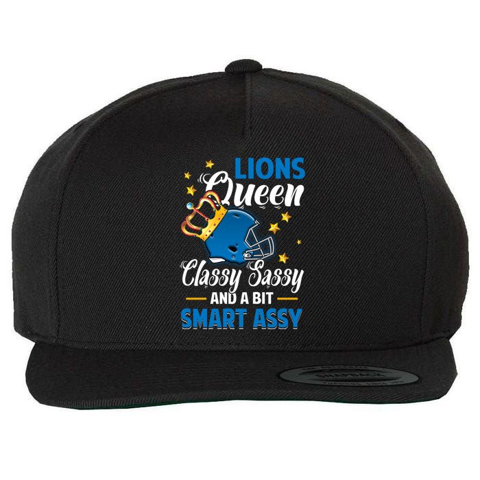 Detroit Football Queen Classy Sassy And A Bit Smart Assy Wool Snapback Cap