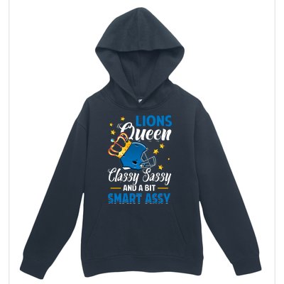 Detroit Football Queen Classy Sassy And A Bit Smart Assy Urban Pullover Hoodie