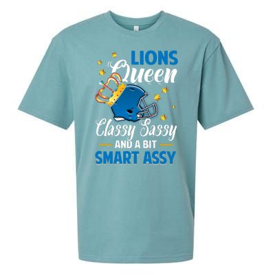 Detroit Football Queen Classy Sassy And A Bit Smart Assy Sueded Cloud Jersey T-Shirt