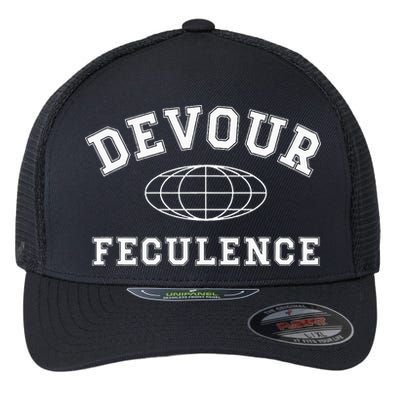 Devour Feculence Retirement Severance Big Word Work  Flexfit Unipanel Trucker Cap