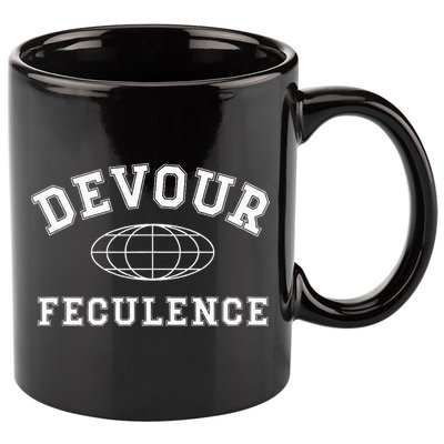Devour Feculence Retirement Severance Big Word Work  11oz C Handle Ceramic Mug