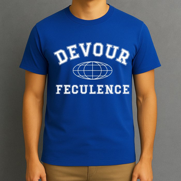 Devour Feculence Retirement Severance Big Word Work  T-Shirt