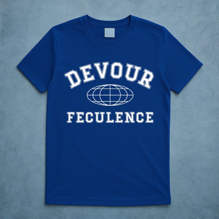 Devour Feculence Retirement Severance Big Word Work  T-Shirt