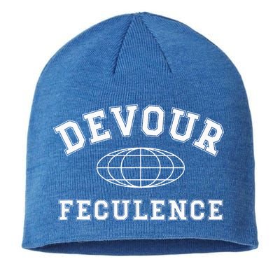 Devour Feculence Retirement Severance Big Word Work  Sustainable Beanie
