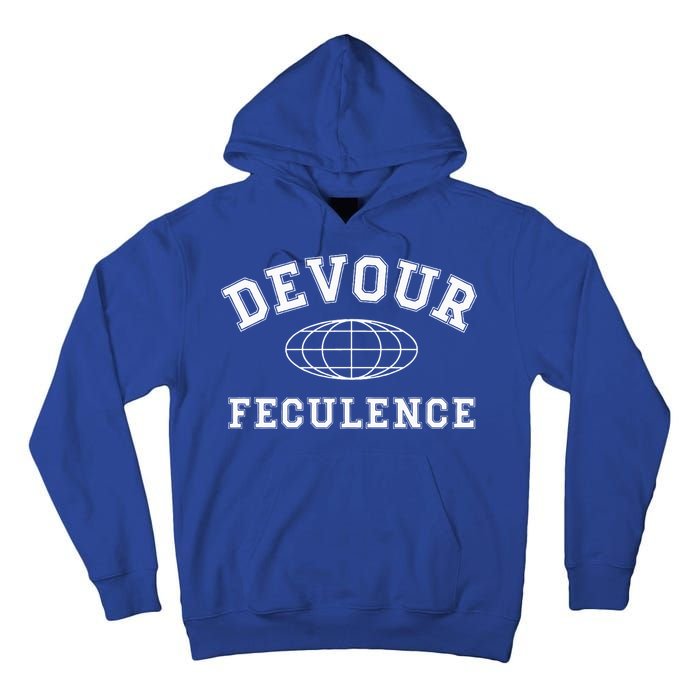 Devour Feculence Retirement Severance Big Word Work  Tall Hoodie