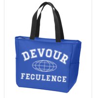 Devour Feculence Retirement Severance Big Word Work  Zip Tote Bag