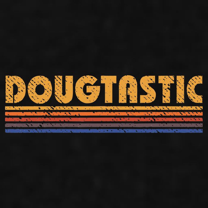 Dougtastic Funny Retro First Name Doug Ladies PosiCharge Tri-Blend Wicking Tank