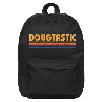 Dougtastic Funny Retro First Name Doug 16 in Basic Backpack