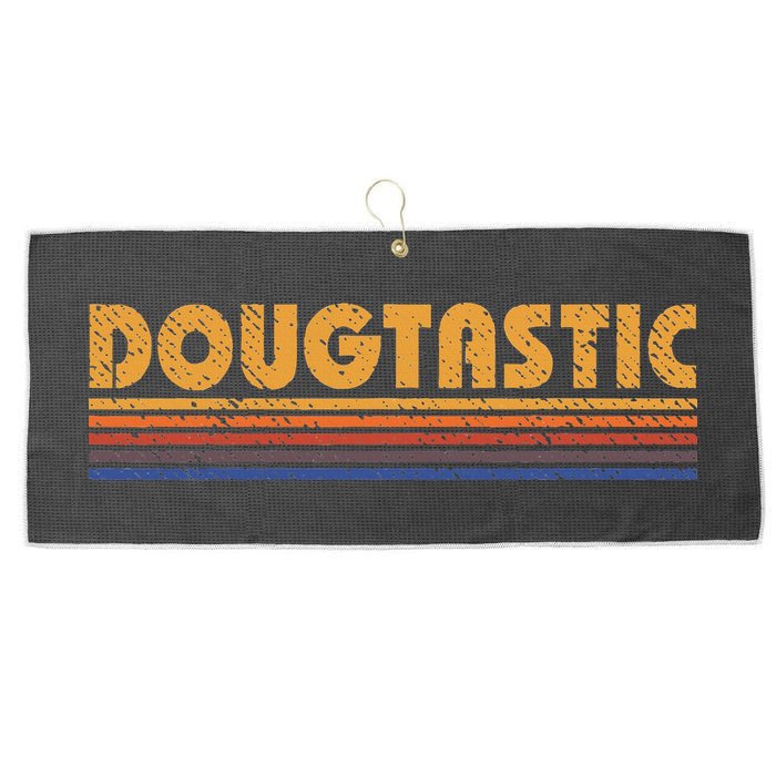 Dougtastic Funny Retro First Name Doug Large Microfiber Waffle Golf Towel
