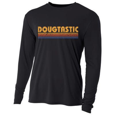 Dougtastic Funny Retro First Name Doug Cooling Performance Long Sleeve Crew
