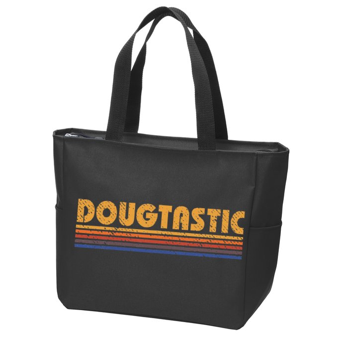 Dougtastic Funny Retro First Name Doug Zip Tote Bag