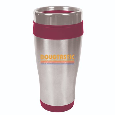 Dougtastic Funny Retro First Name Doug 16oz Travel Tumbler