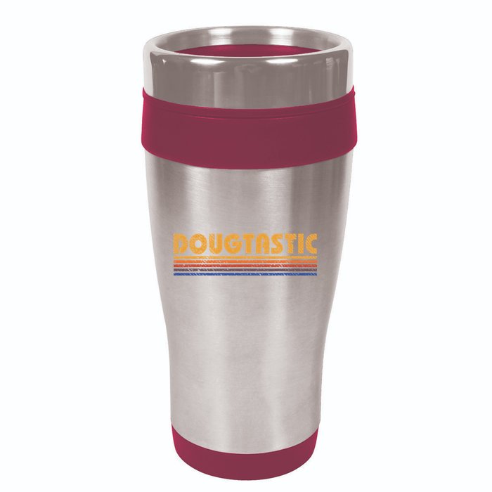 Dougtastic Funny Retro First Name Doug 16oz Travel Tumbler