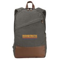 Dougtastic Funny Retro First Name Doug Cotton Canvas Backpack