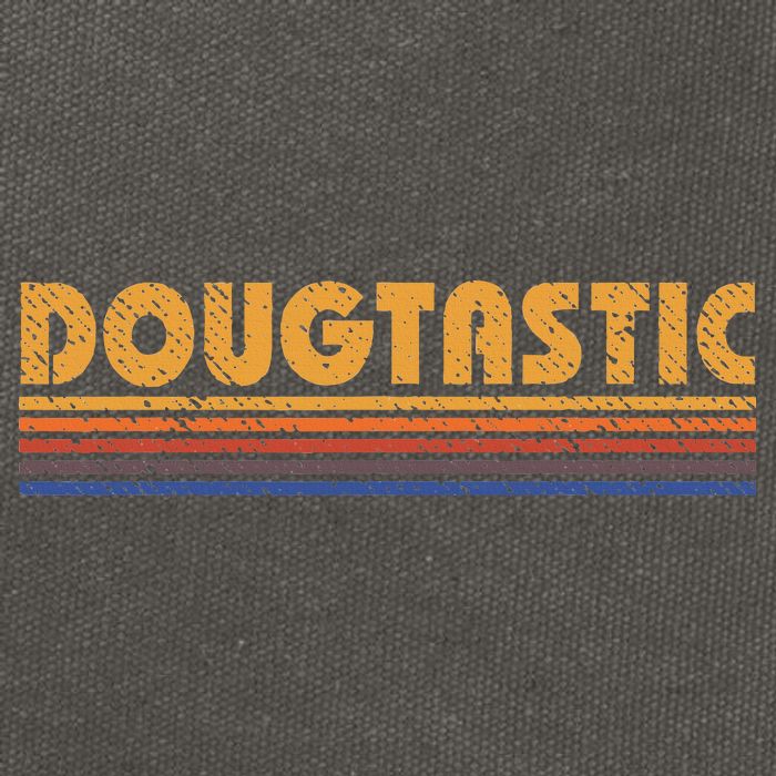Dougtastic Funny Retro First Name Doug Cotton Canvas Backpack