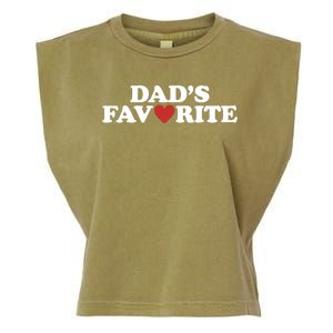 Dads Favorite Red Heart Cute Gift Garment-Dyed Women's Muscle Tee