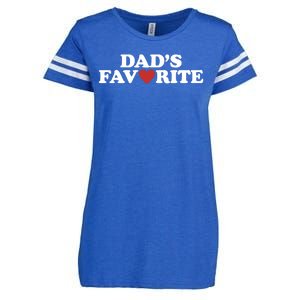 Dads Favorite Red Heart Cute Gift Enza Ladies Jersey Football T-Shirt