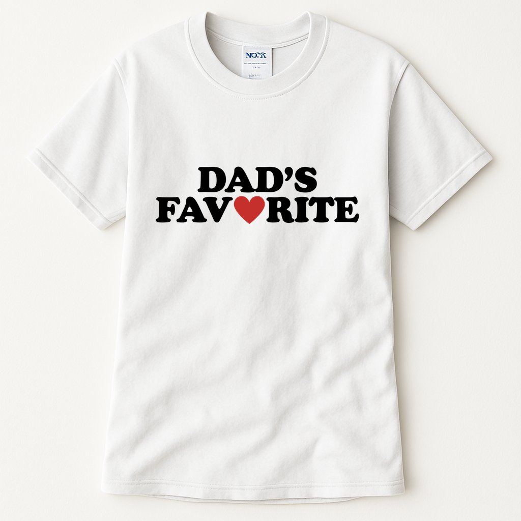Dads Favorite Red Heart Cute Gift Tall T-Shirt