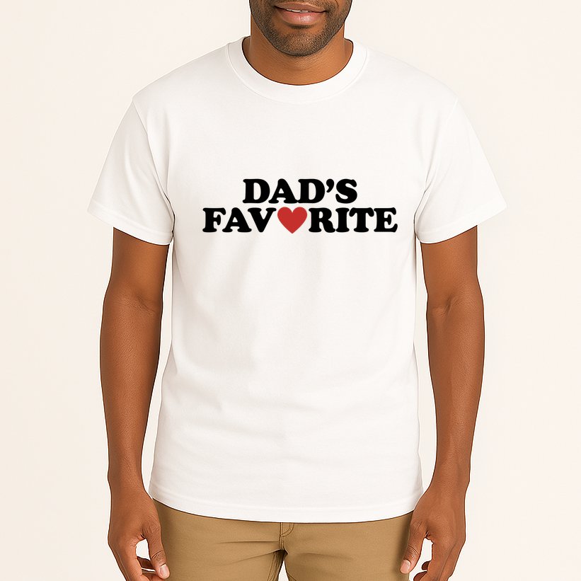 Dads Favorite Red Heart Cute Gift Tall T-Shirt