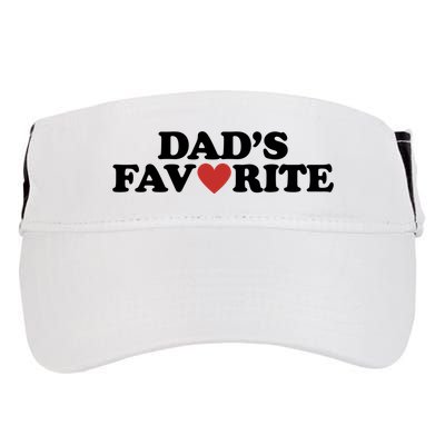 Dads Favorite Red Heart Cute Gift Adult Drive Performance Visor