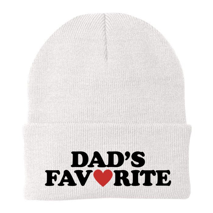 Dads Favorite Red Heart Cute Gift Beanie