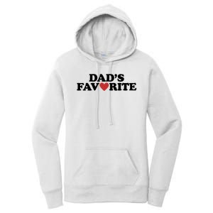 Dads Favorite Red Heart Cute Gift Women's Pullover Hoodie