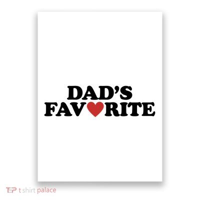 Dads Favorite Red Heart Cute Gift Poster