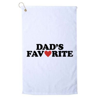 Dads Favorite Red Heart Cute Gift Golf Towel