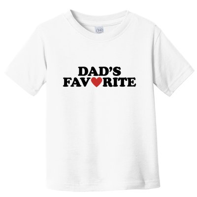 Dads Favorite Red Heart Cute Gift Toddler T-Shirt