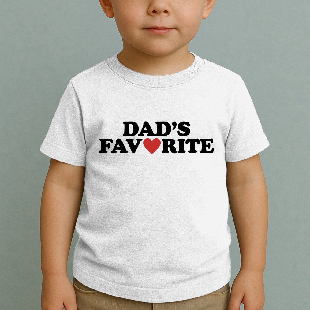 Dads Favorite Red Heart Cute Gift Toddler T-Shirt