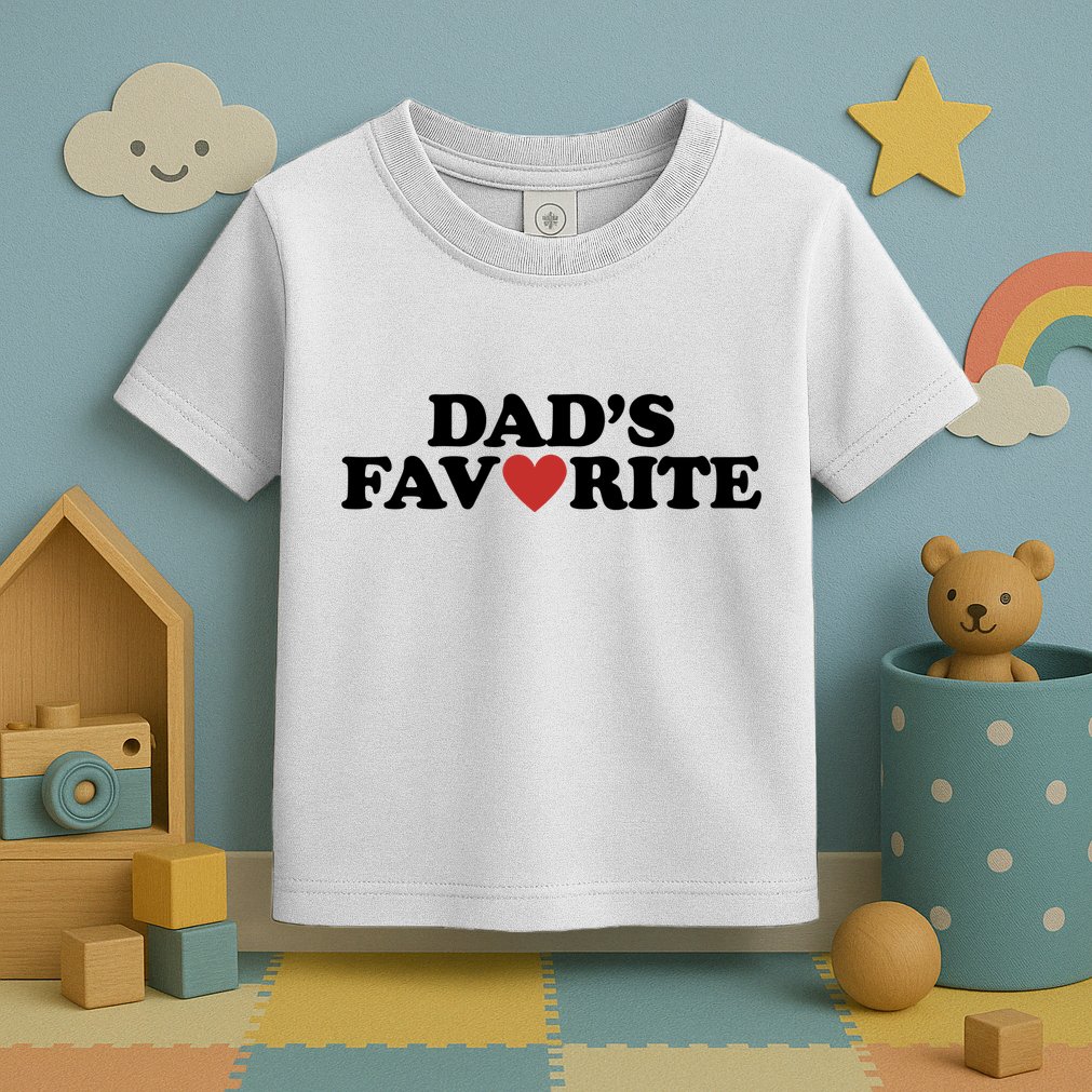 Dads Favorite Red Heart Cute Gift Toddler T-Shirt