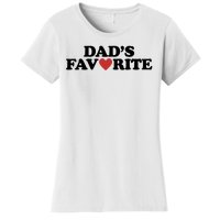 Dads Favorite Red Heart Cute Gift Women's T-Shirt