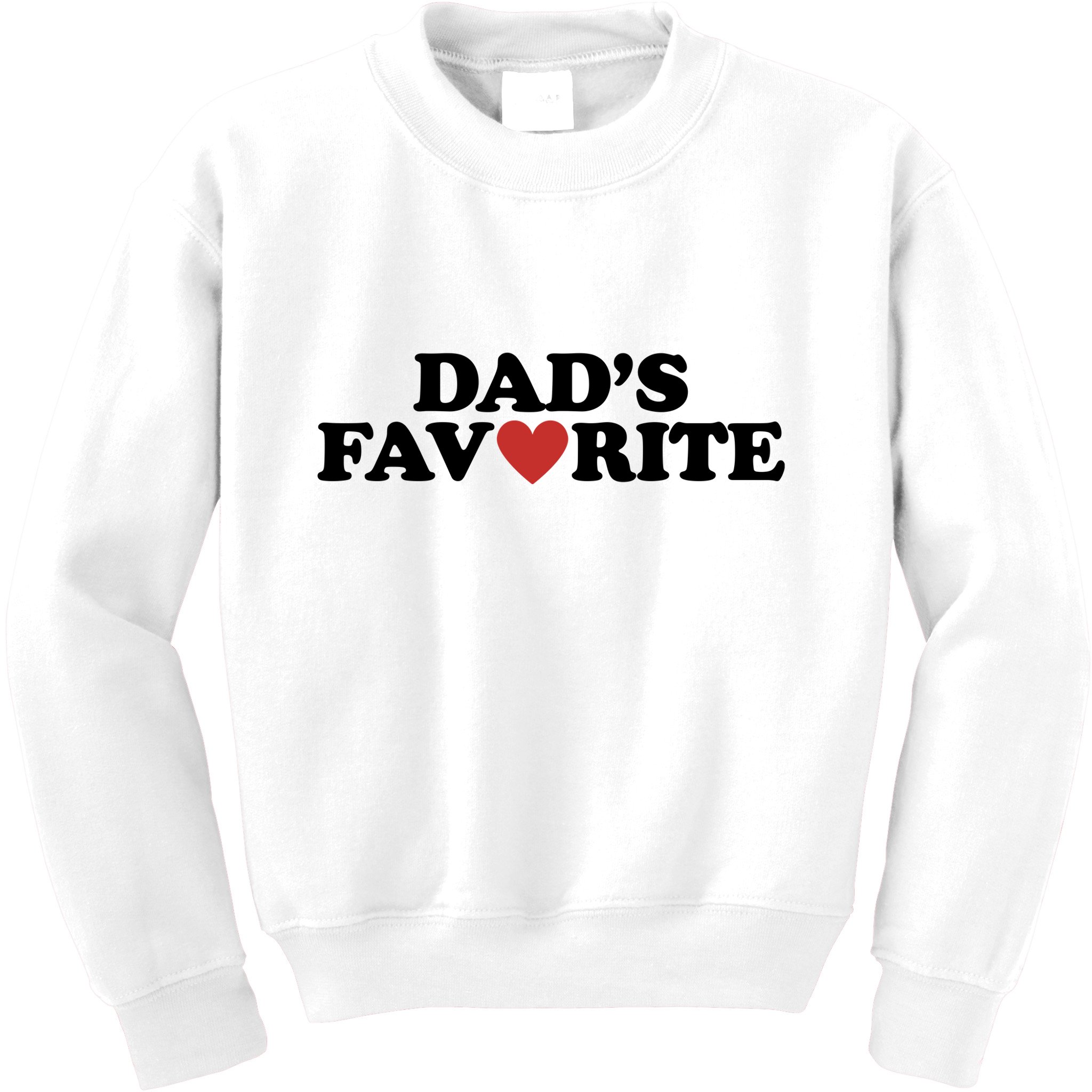 Dads Favorite Red Heart Cute Gift Kids Sweatshirt