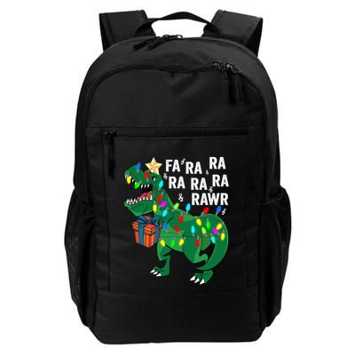 Dinosaur Fa Ra Ra Rawr Rawr Dinosaur Trex Christmas Gift Backpack