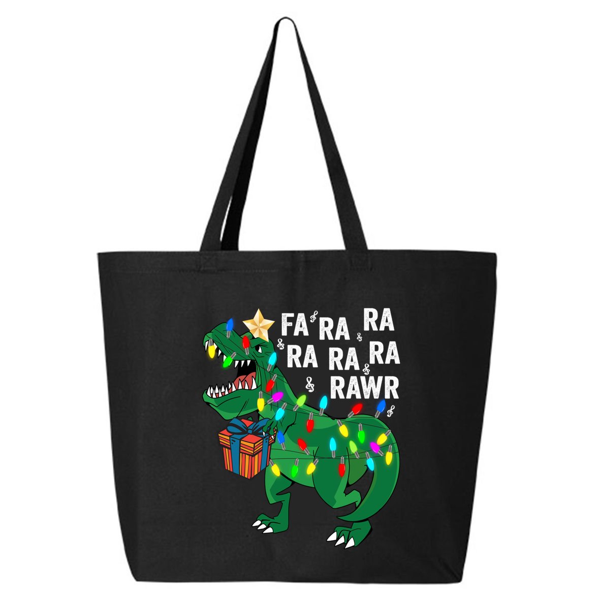 Dinosaur Fa Ra Ra Rawr Rawr Dinosaur Trex Christmas Gift 25L Jumbo Tote