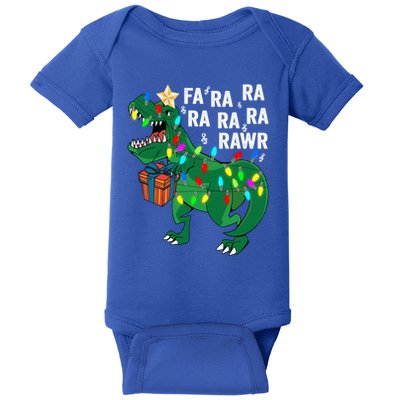 Dinosaur Fa Ra Ra Rawr Rawr Dinosaur Trex Christmas Gift Baby Bodysuit