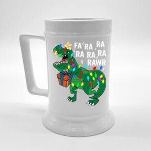 Dinosaur Fa Ra Ra Rawr Rawr Dinosaur Trex Christmas Gift Beer Stein