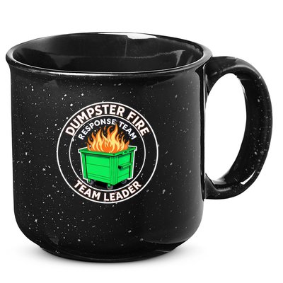 Dumpster Fire Response Team Leader Funny Work Humor  15oz Campfire Ceramic Mug