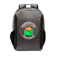 Dumpster Fire Response Team Leader Funny Work Humor  Vector Backpack