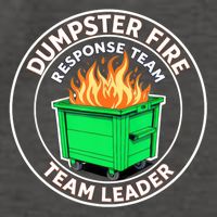 Dumpster Fire Response Team Leader Funny Work Humor  Vector Backpack