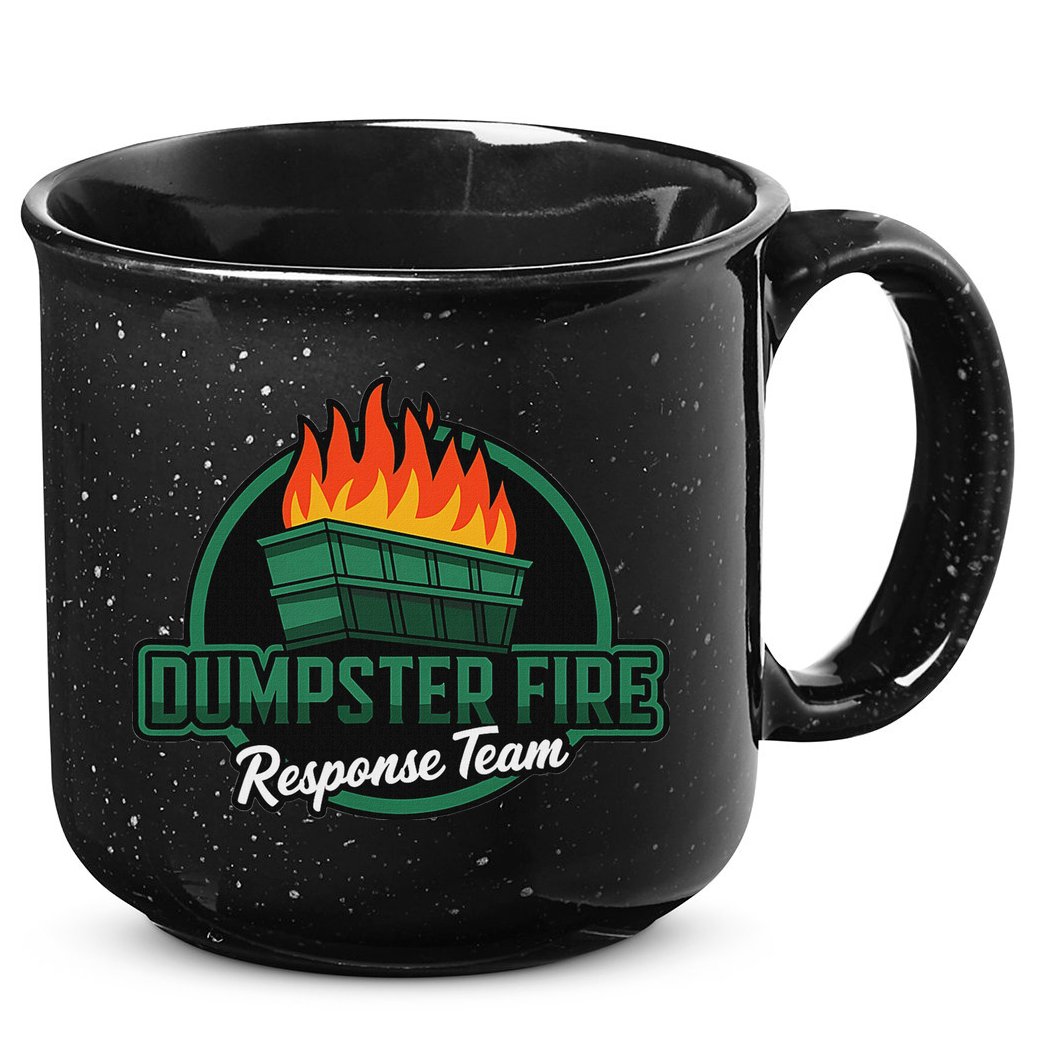 Dumpster Fire Response Team 15oz Campfire Ceramic Mug