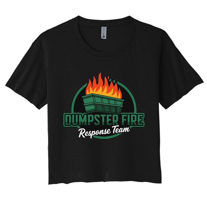Dumpster Fire Response Team Women's Crop Top Tee