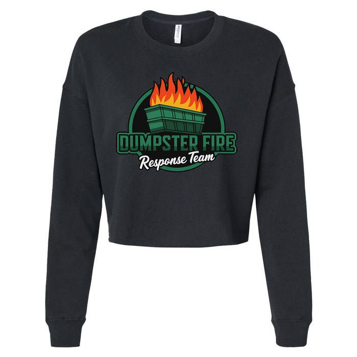 Dumpster Fire Response Team Cropped Pullover Crew