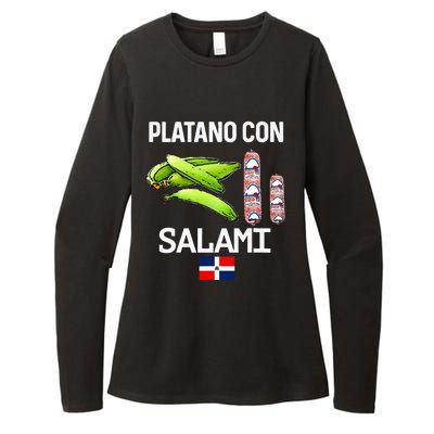 Dominicana Flag Rd Dominican Republic Food Mangu Plantain Womens CVC Long Sleeve Shirt