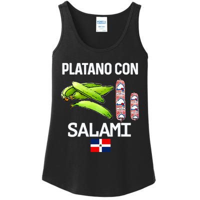 Dominicana Flag Rd Dominican Republic Food Mangu Plantain Ladies Essential Tank