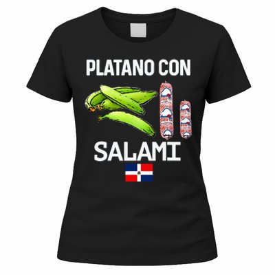 Dominicana Flag Rd Dominican Republic Food Mangu Plantain Women's T-Shirt