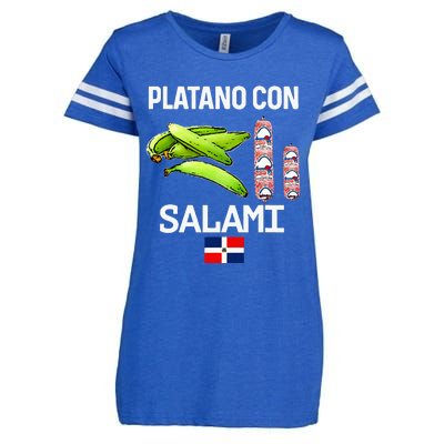 Dominicana Flag Rd Dominican Republic Food Mangu Plantain Enza Ladies Jersey Football T-Shirt